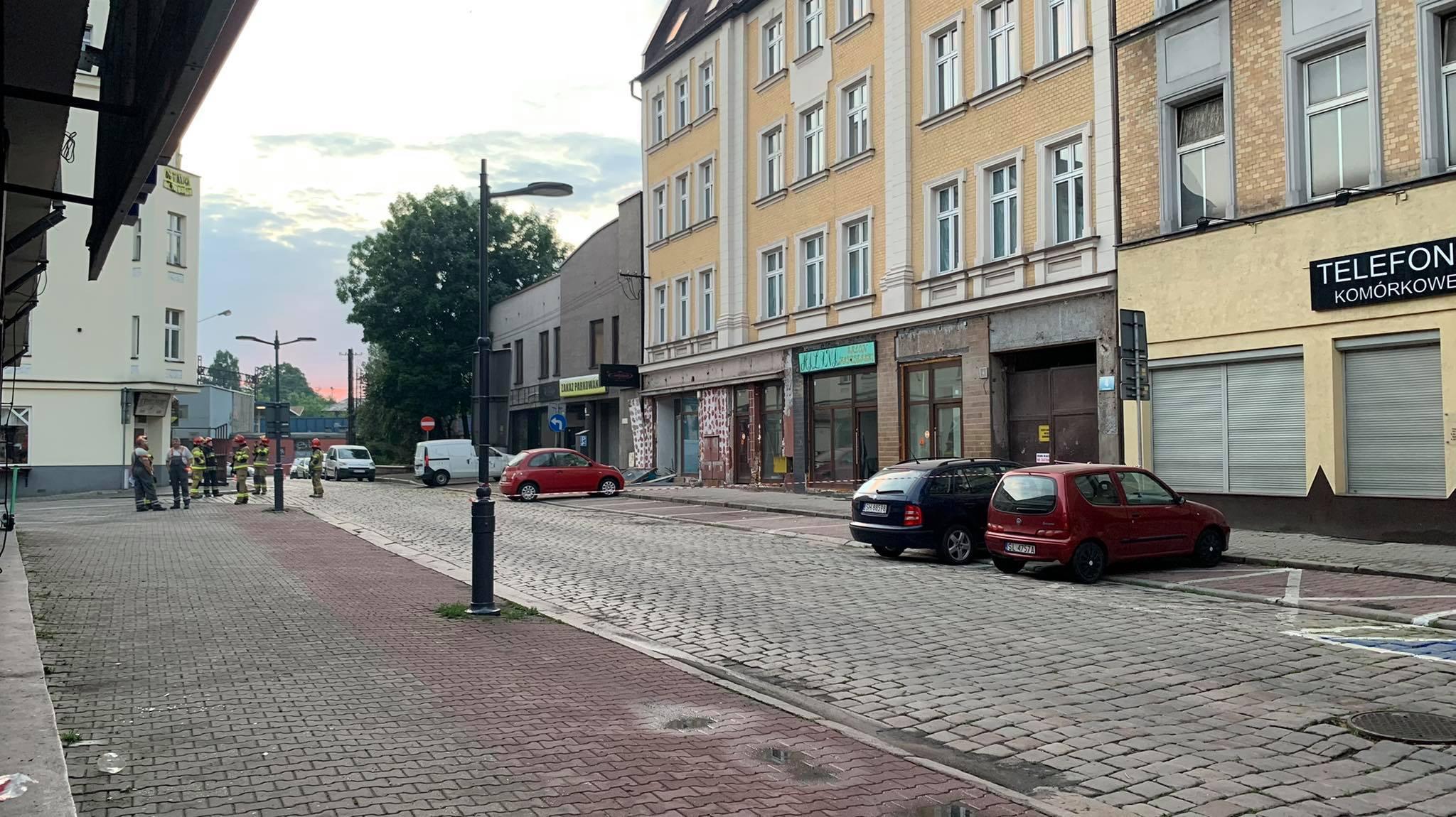 Ulica Dworcowa, Chorzów, front kamienicy