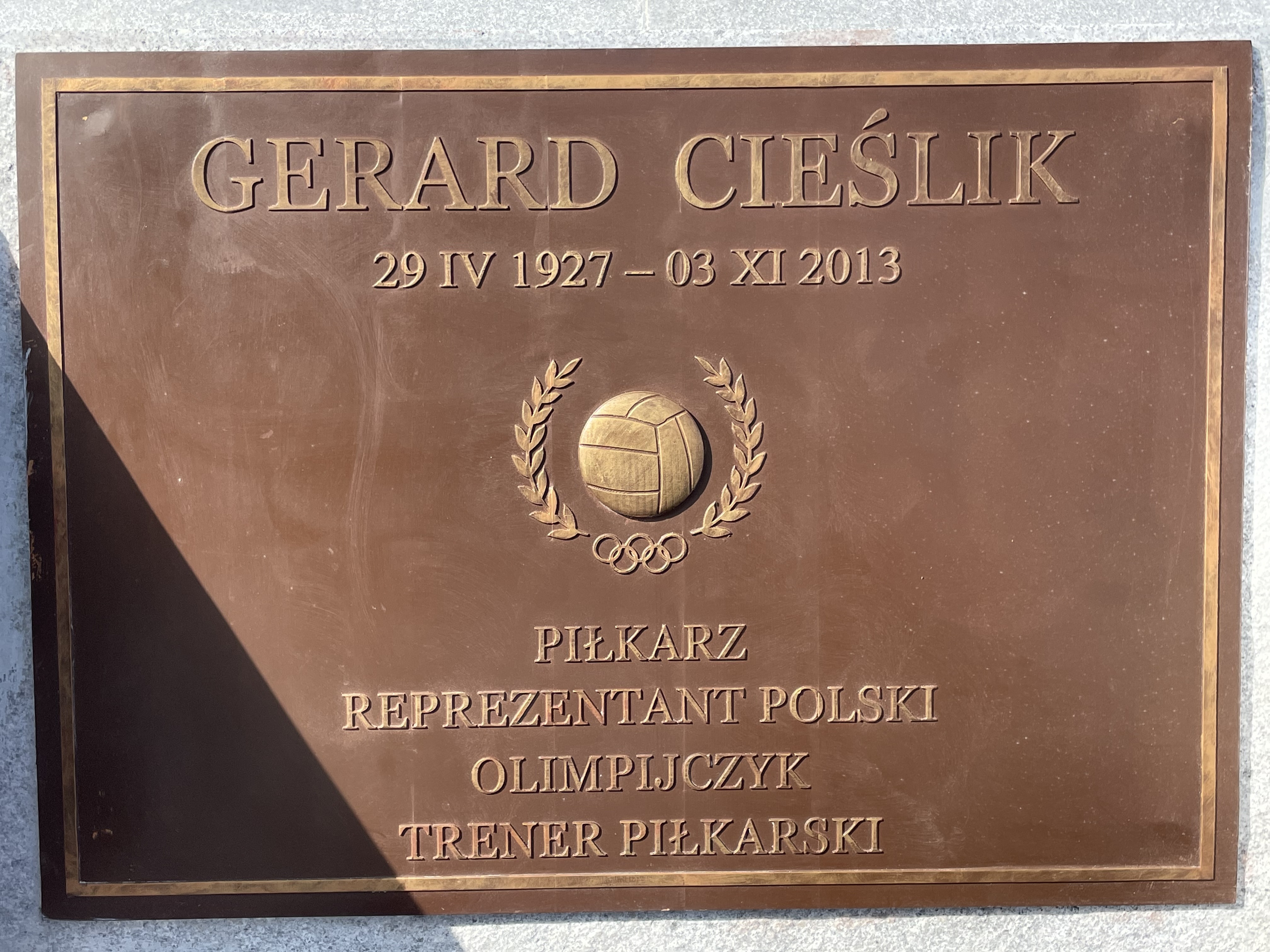 Odsłonięcie pomnika Gerarda Cieślika