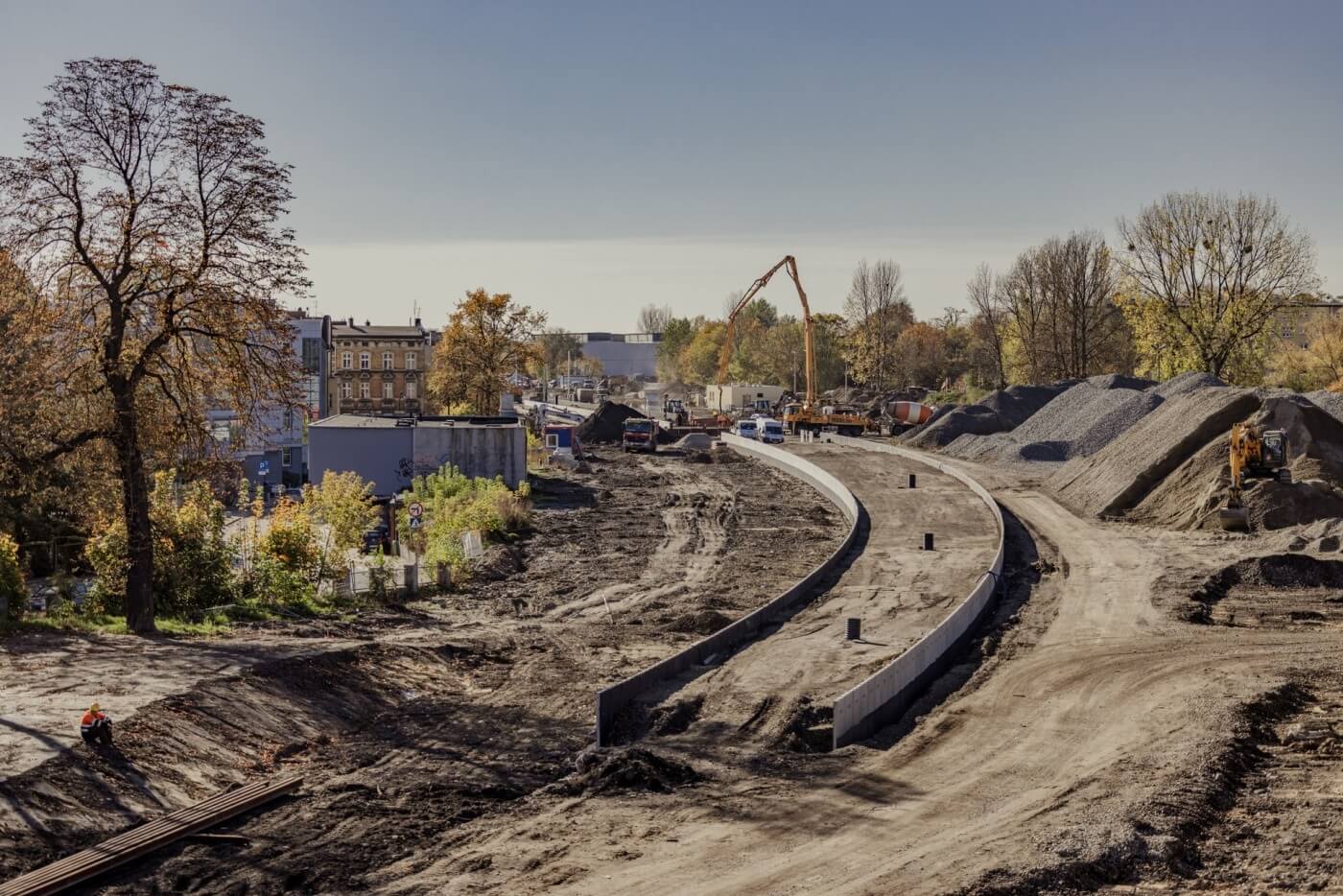 Chorzów Budowa stacji Chorzow Miasto