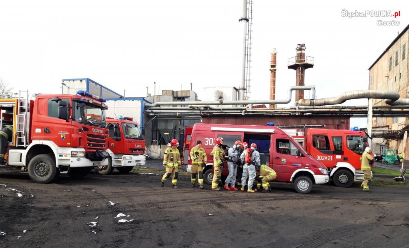 Chorzów pożar w zakładzie Novichem 4