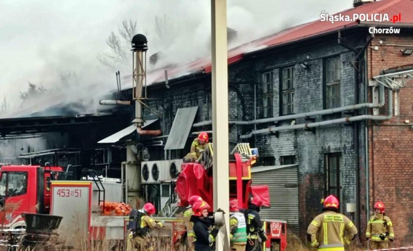 Chorzów pożar w zakładzie Novichem 6