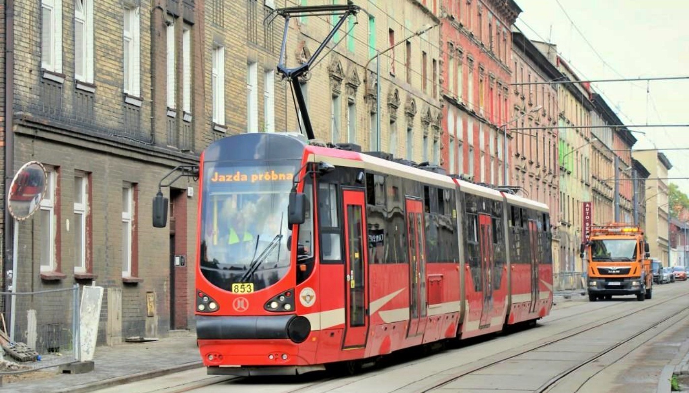 Chorzów tramwaje na ul Hajduckiej 3