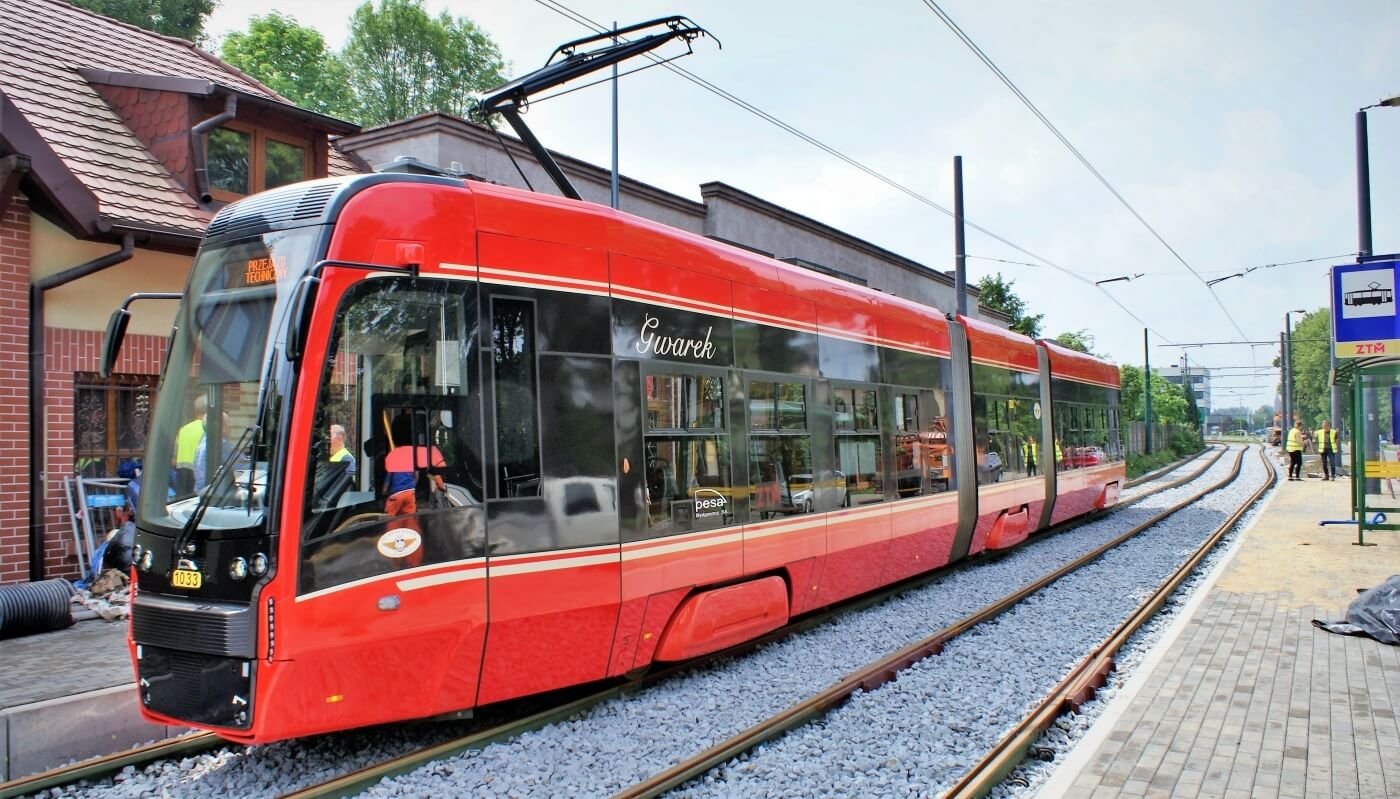 Chorzów tramwaje na ul Hajduckiej 5