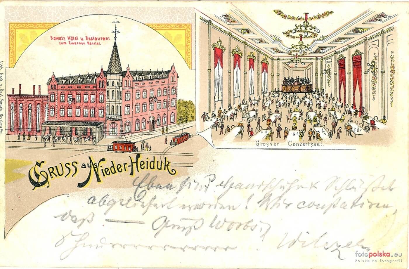 Chorzów Armii Krajowej 1895 pocztówka