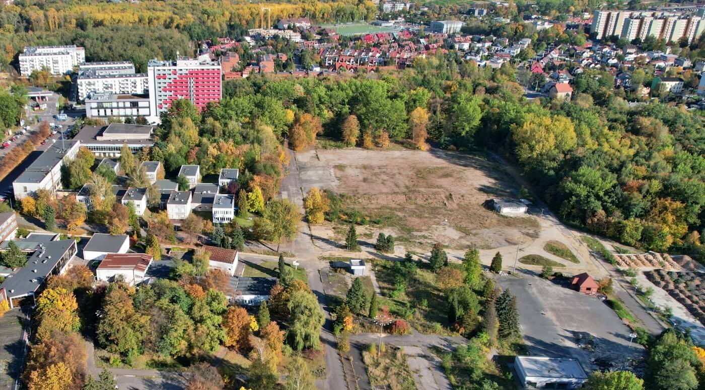 Chorzów Teren po zawalonej hali MTK