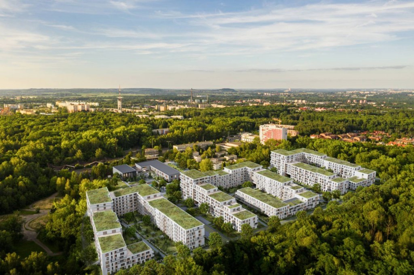 Wizualizacja osiedla przy Parku Śląskim