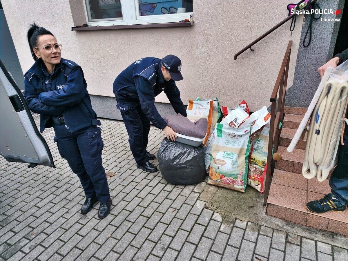 Chorzowscy policjanci pomagają zwierzętom 1