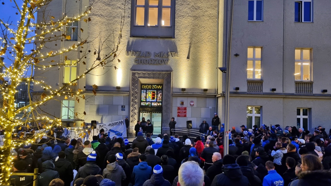 Demonstracja kibiców Ruchu Chorzów 18