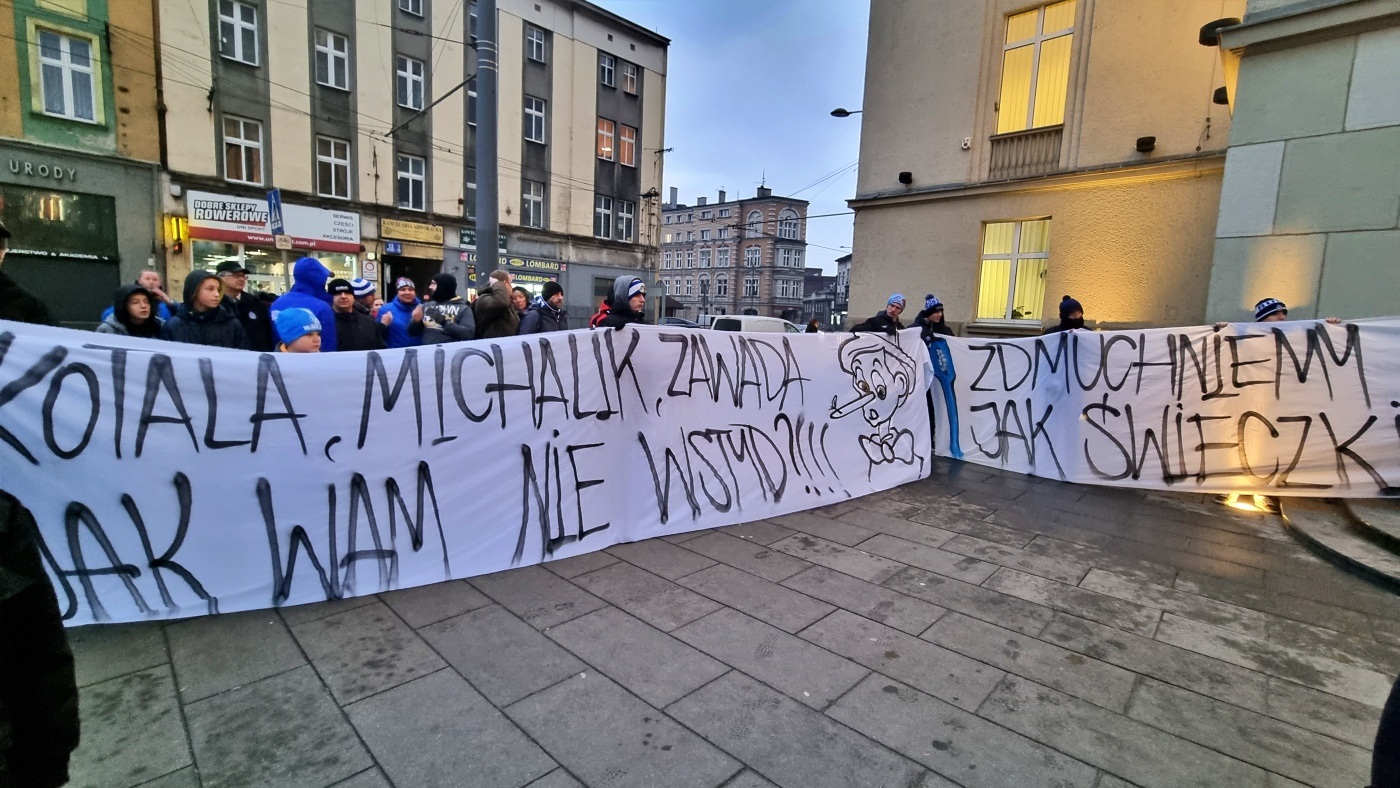 Demonstracja kibiców Ruchu Chorzów 6