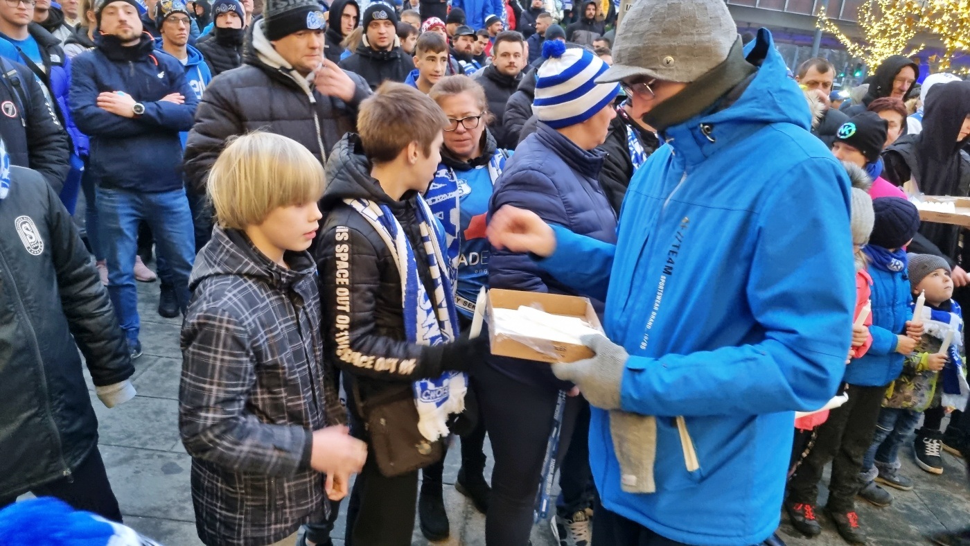Demonstracja kibiców Ruchu Chorzów 8