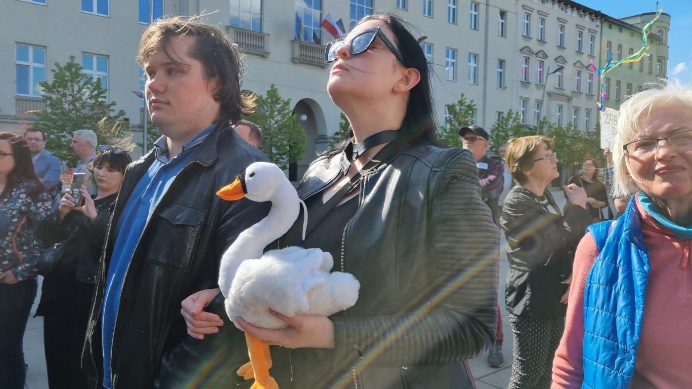 Demonstracja w obronie Żabich Dołów 5