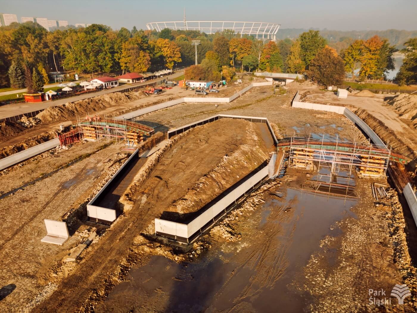 Modernizacja Kanału Regatowego w Parku Śląskim na zdjęciach 4