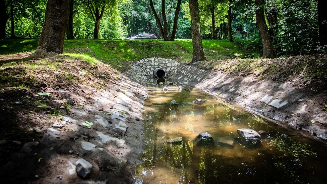 Park Śląski Odbudowany polder przeciwpowodziowy 2