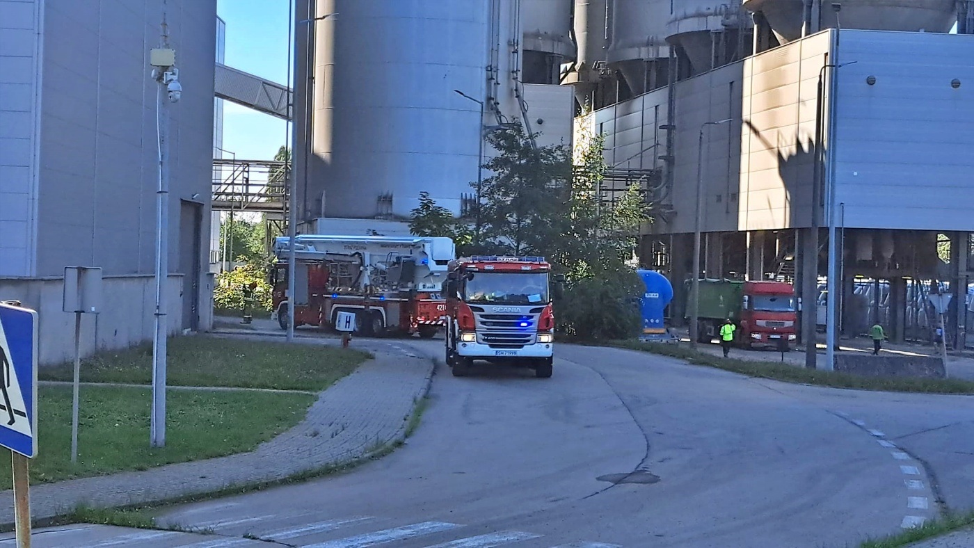 Pożar w elektrociepłowni CEZ Chorzów W akcji brało udział 11 zastępów straży pożarnej 3