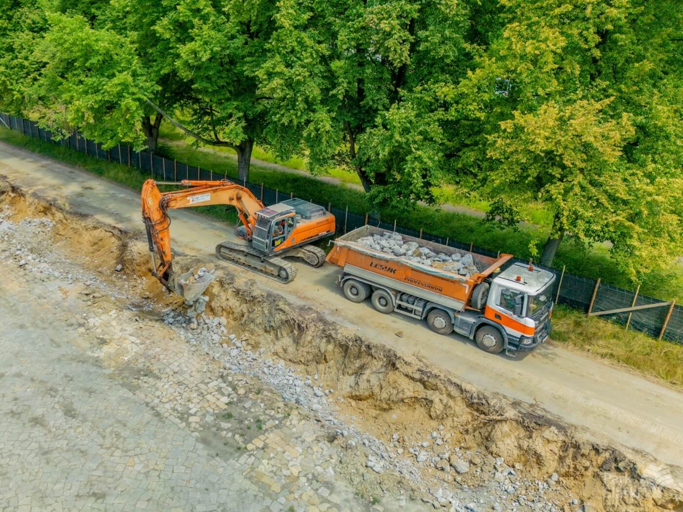 Postępy prac przy modernizacji Kanału Regatowego w Parku Śląskim 8