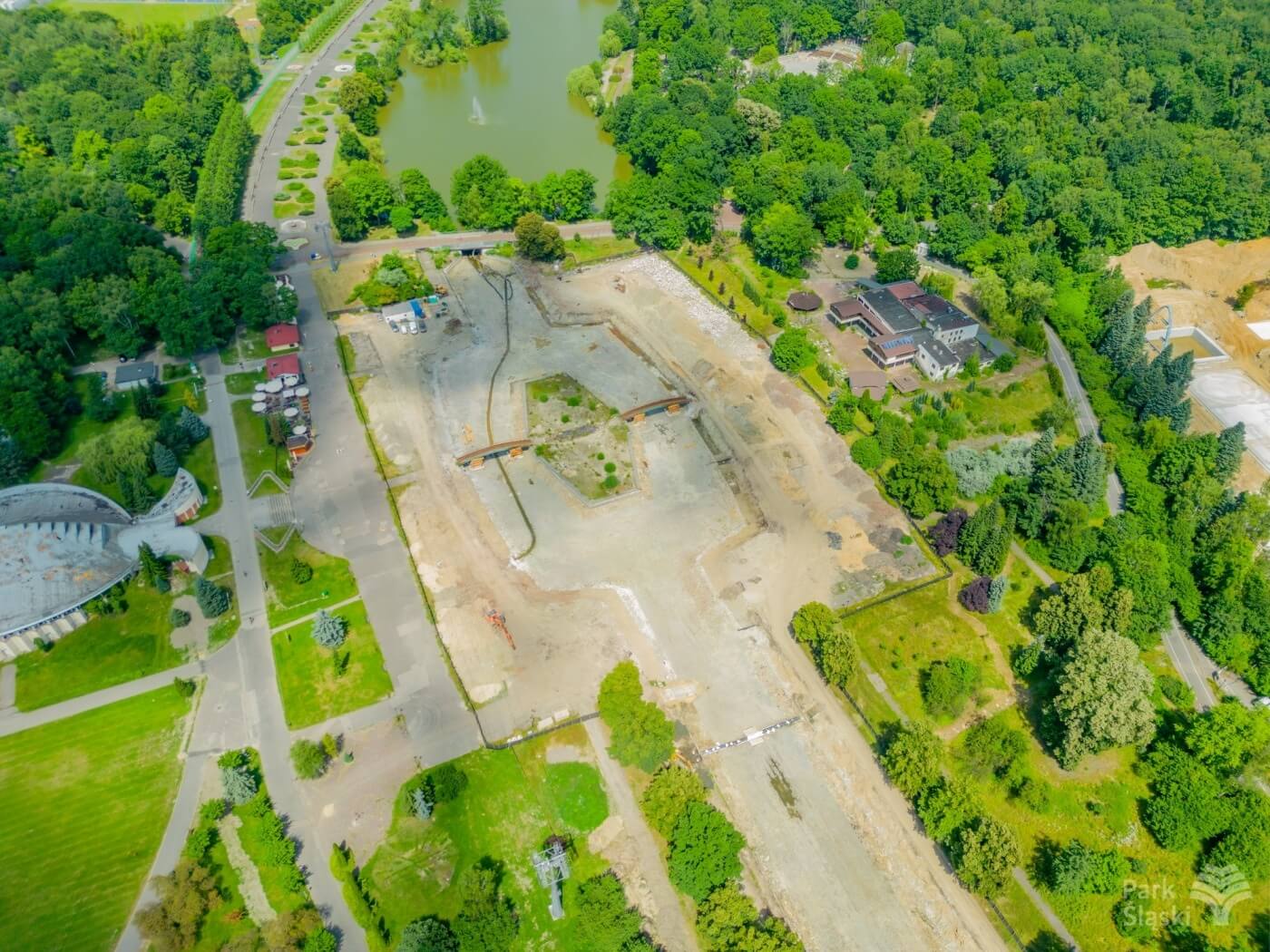 Postępy prac przy modernizacji Kanału Regatowego w Parku Śląskim 9