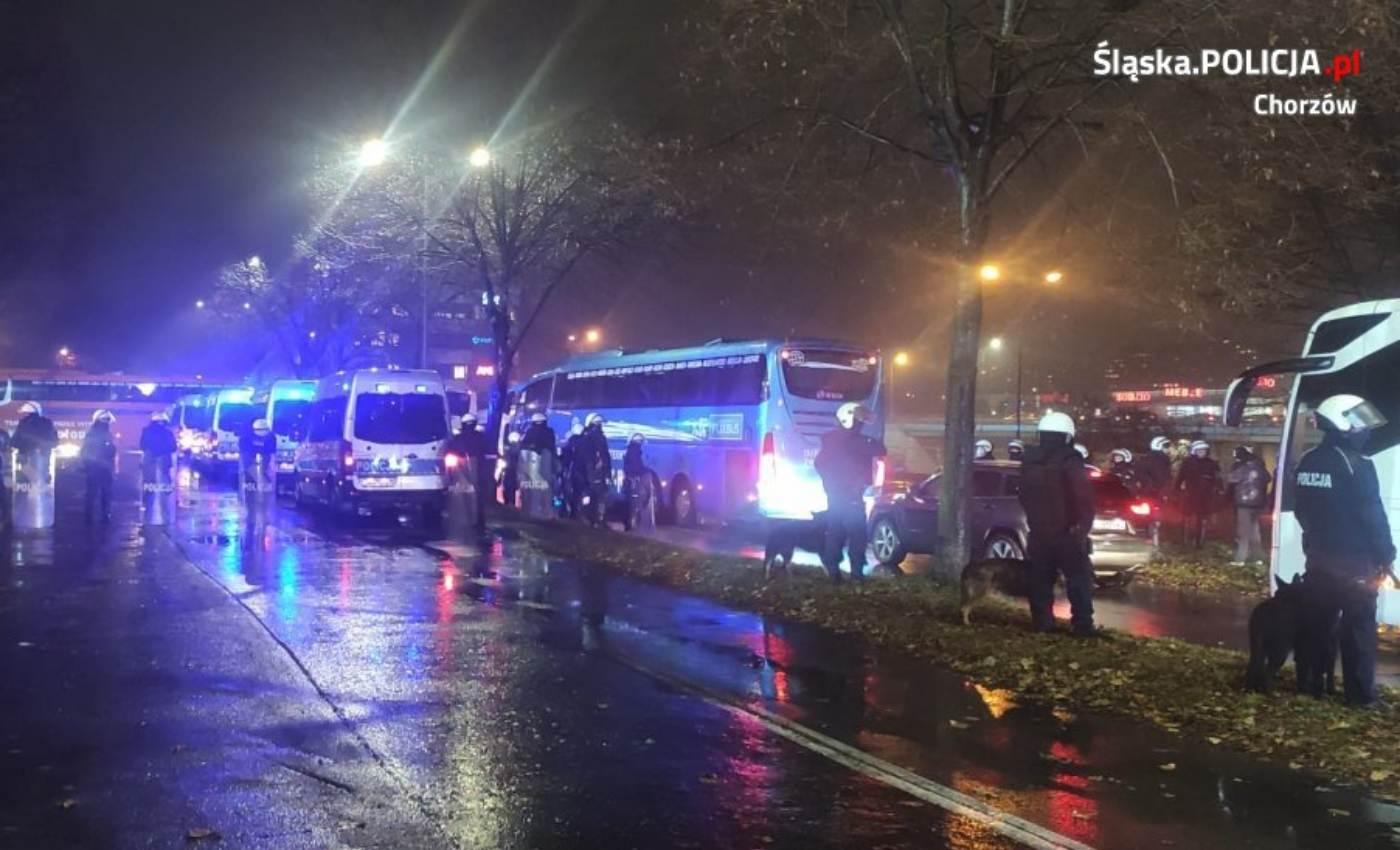 Ruch Chorzów Motor Lublin interwencja policji 1