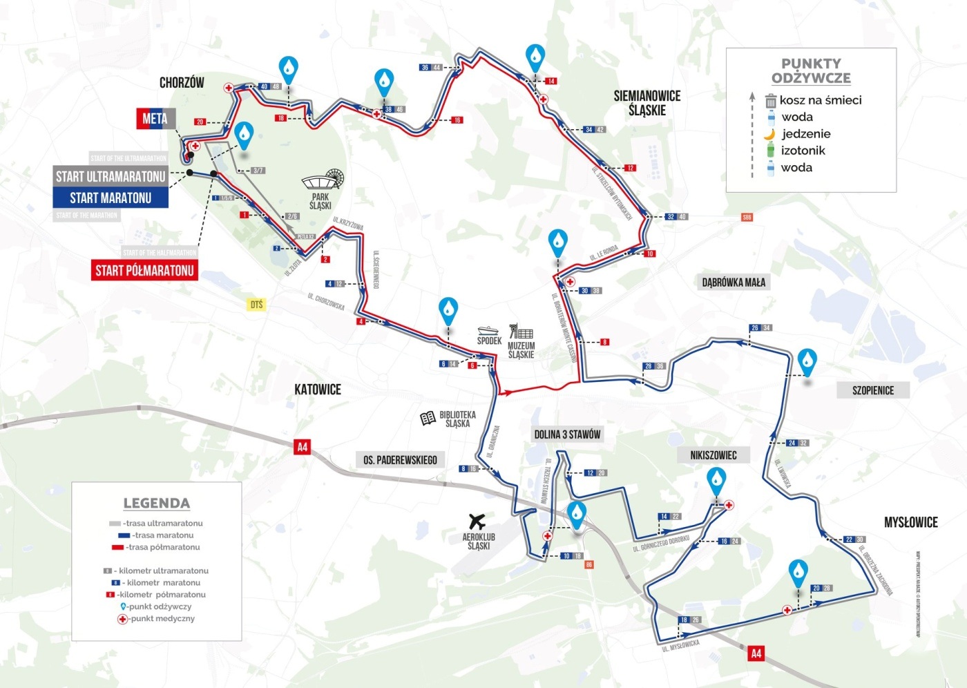 Silesia Marathon 2021 trasa