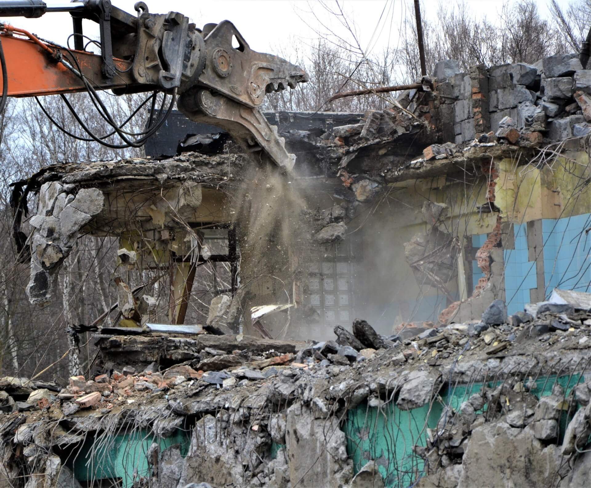 Znika dawna Fala w Parku Śląskim Rozpoczęła się wielka demolka 3