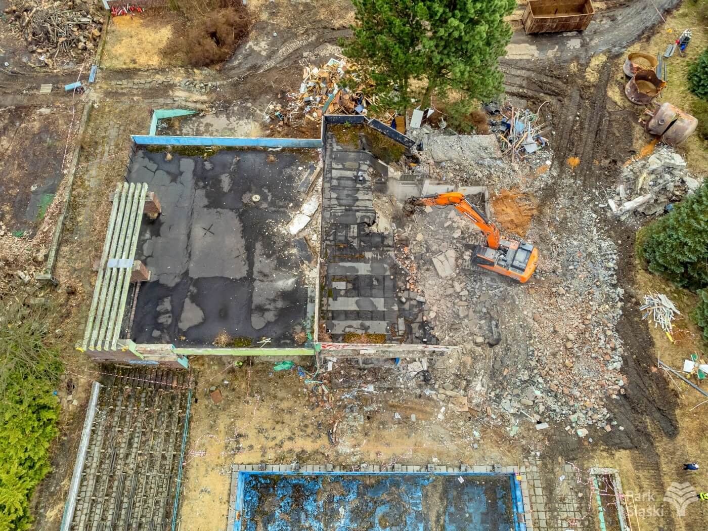 Znika dawna Fala w Parku Śląskim Rozpoczęła się wielka demolka 6