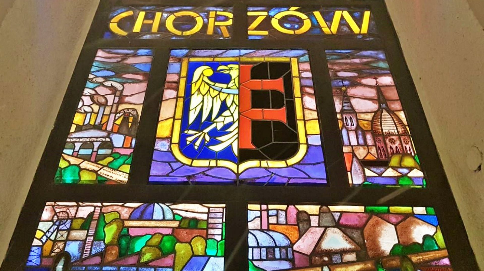 Urząd Miasta Chorzów witraż Urząd Miasta Chorzów witraż