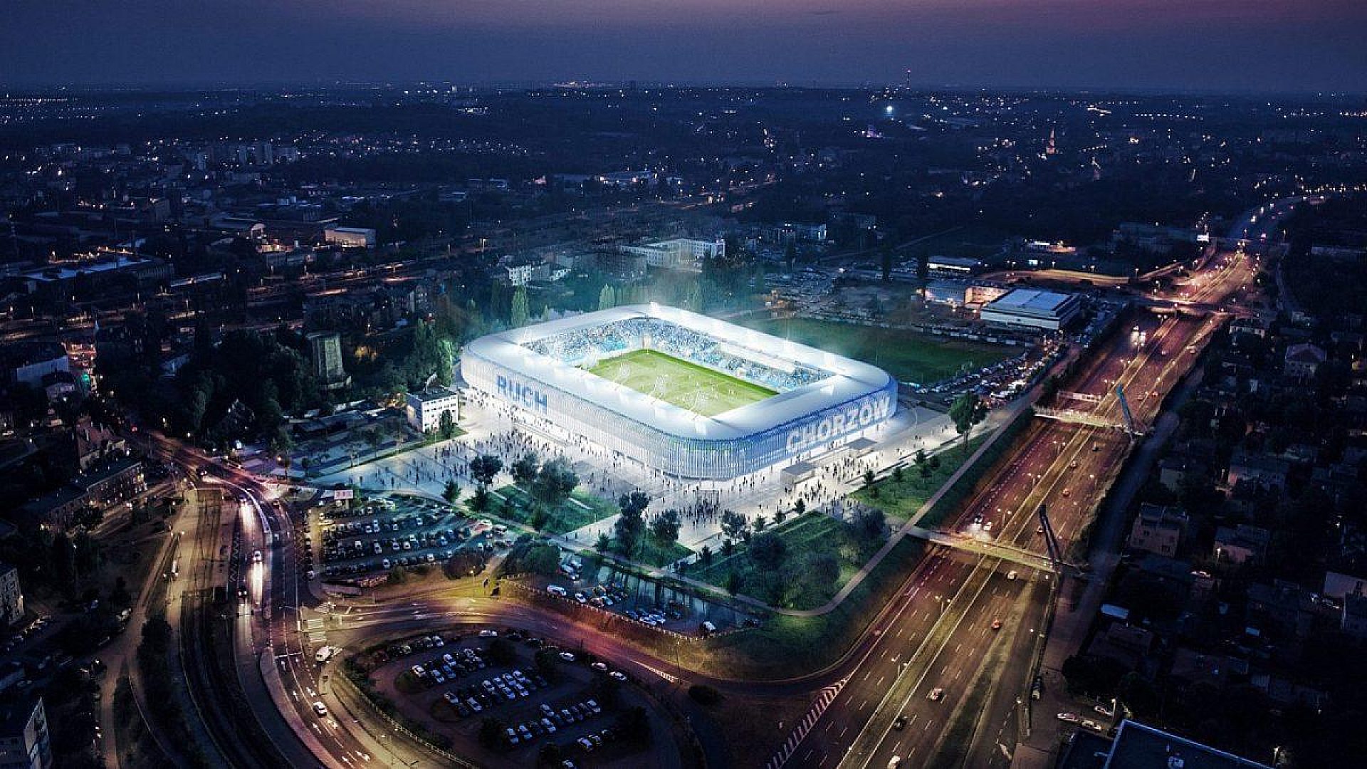 Wizualizacja nowego stadionu Ruchu Chorzów Wizualizacja nowego stadionu Ruchu Chorzów