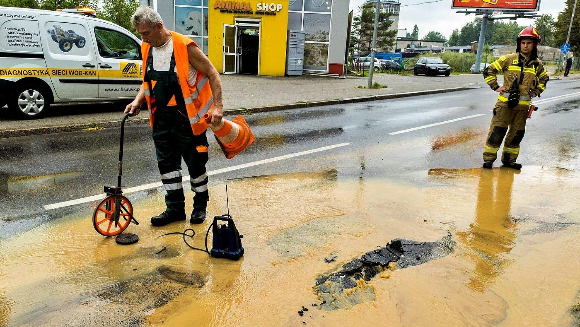 Chorzów zamknięta ul Wojska Polskiego Chorzów zamknięta ul Wojska Polskiego