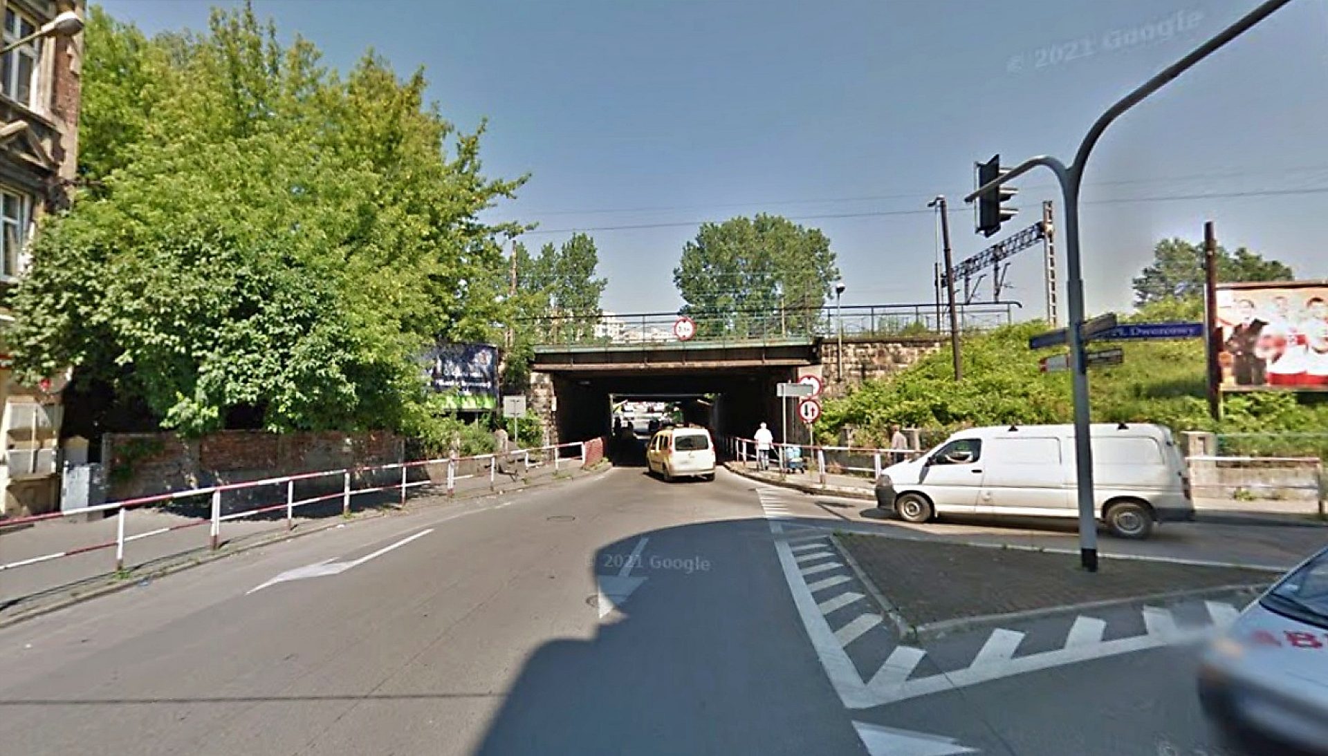 Chorzów wiadukt nad Sienkiewicza Chorzów wiadukt nad Sienkiewicza