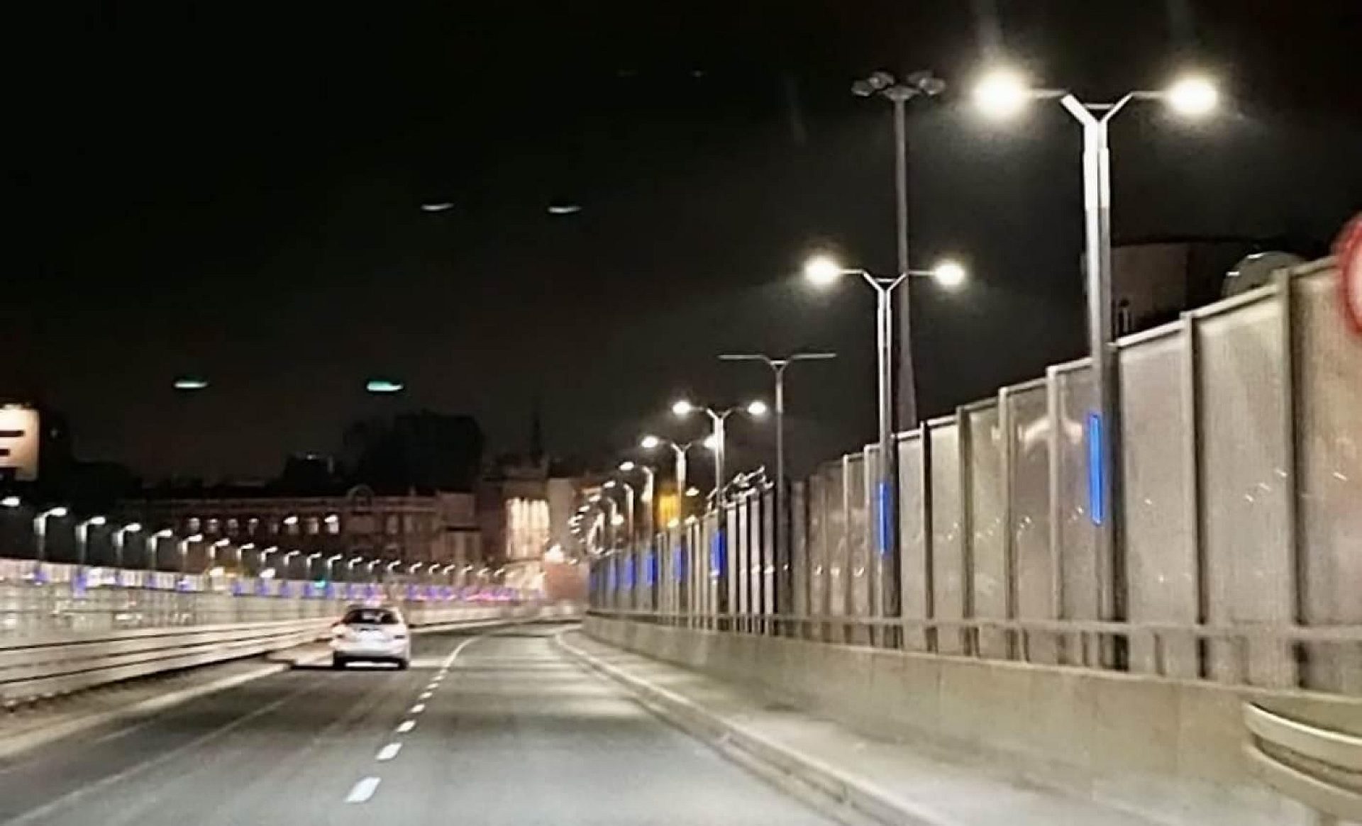 Chorzów estakada nowe oświetlenie Chorzów estakada nowe oświetlenie