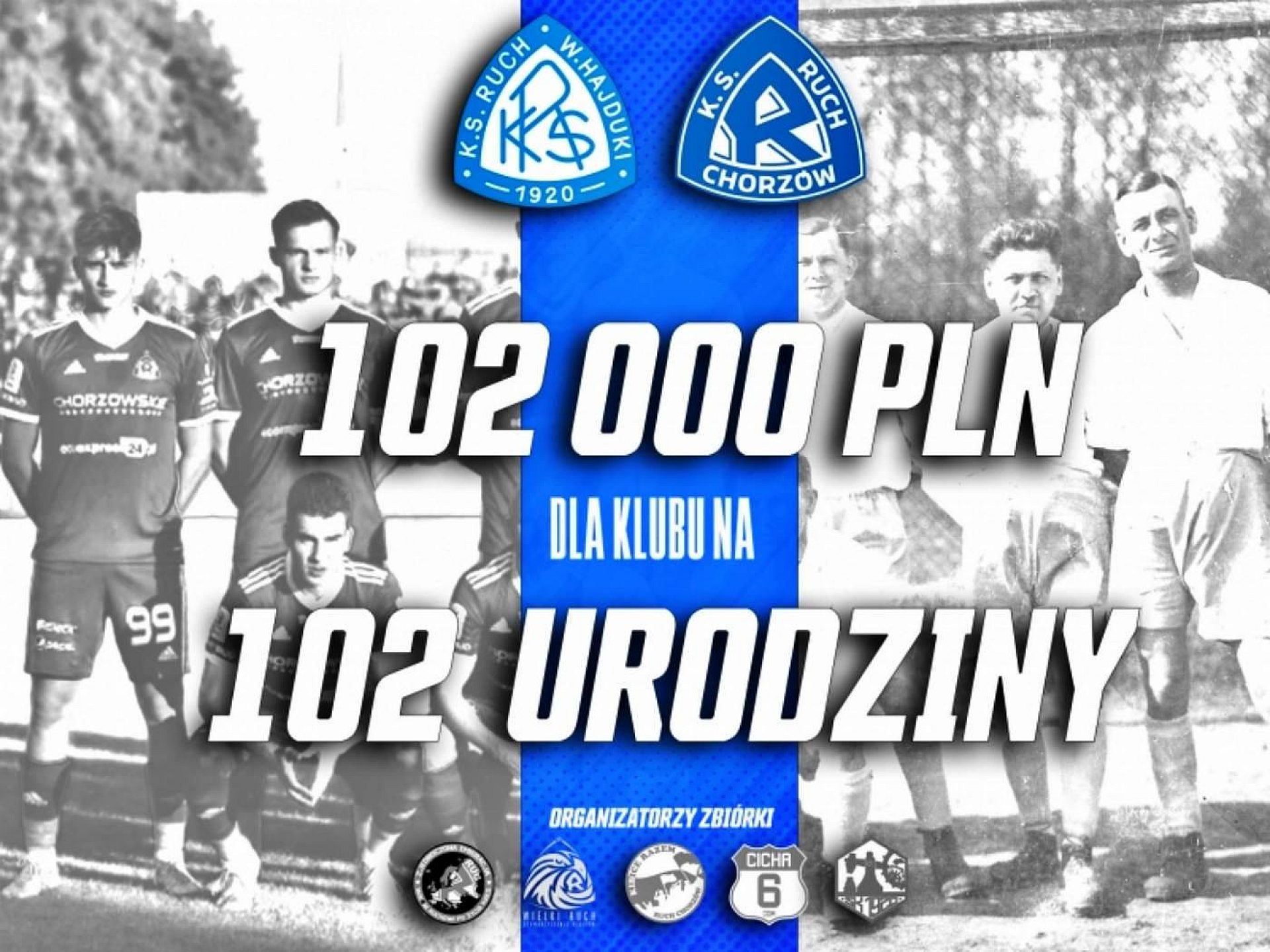 Ruch Chorzów zbiórka na 102 lecie Ruch Chorzów zbiórka na 102 lecie
