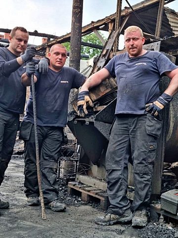 Pomoc dla poszkodowanych w pożarze na ul Skargi Pomoc dla poszkodowanych w pożarze na ul Skargi