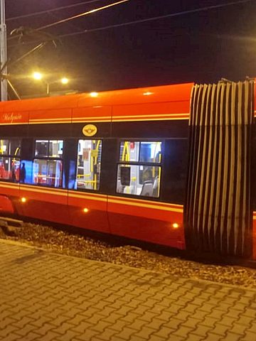 Chorzów AKS wykolejony tramwaj 1 Chorzów AKS wykolejony tramwaj 1