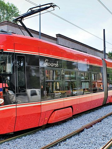 Chorzów tramwaje na ul Hajduckiej 5 Chorzów tramwaje na ul Hajduckiej 5