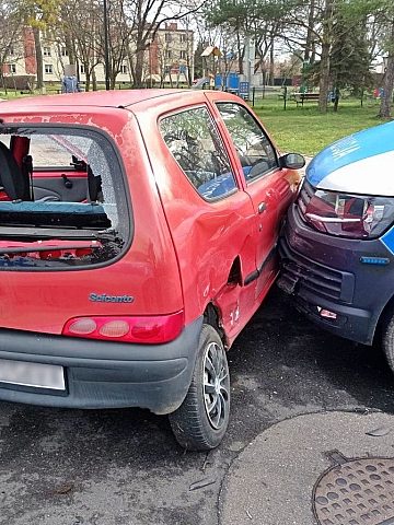 Chorzów Policyjny pościg za Seicento 2 Chorzów Policyjny pościg za Seicento 2