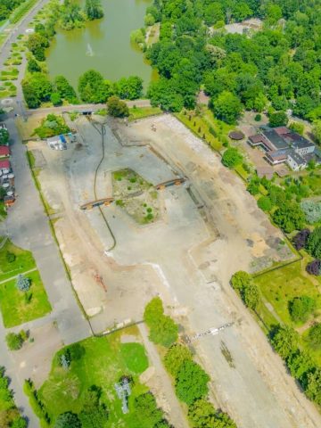 Postępy prac przy modernizacji Kanału Regatowego w Parku Śląskim 9 Postępy prac przy modernizacji Kanału Regatowego w Parku Śląskim 9