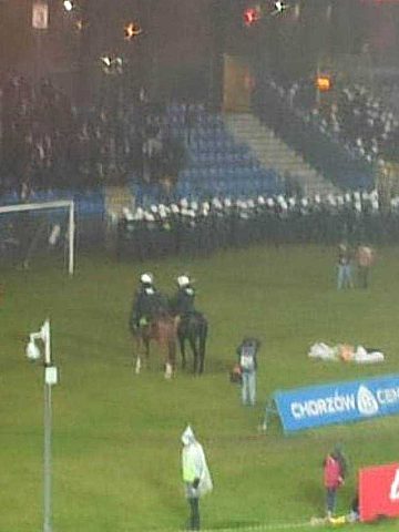 Ruch Chorzów Motor Lublin interwencja policji 2 Ruch Chorzów Motor Lublin interwencja policji 2
