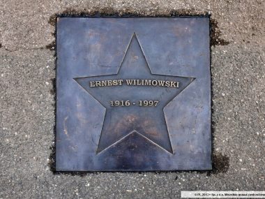 Ezi Wilimowski w Alei Gwiazd Ezi Wilimowski w Alei Gwiazd