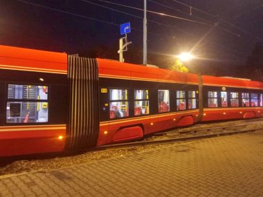 Chorzów AKS wykolejony tramwaj Chorzów AKS wykolejony tramwaj