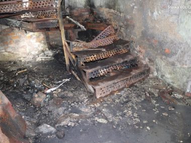 Chorzów pożar na 3 Maja Chorzów pożar na 3 Maja