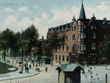 Tak kiedyś wyglądała główna ulica w Chorzowie Batorym Chorzów Armii Krajowej 1908