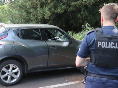 Uratował psa w Parku Śląskim Uratował psa w Parku Śląskim