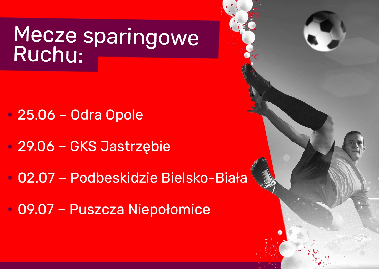 Mecze Sparingowe Ruchu Chorzów