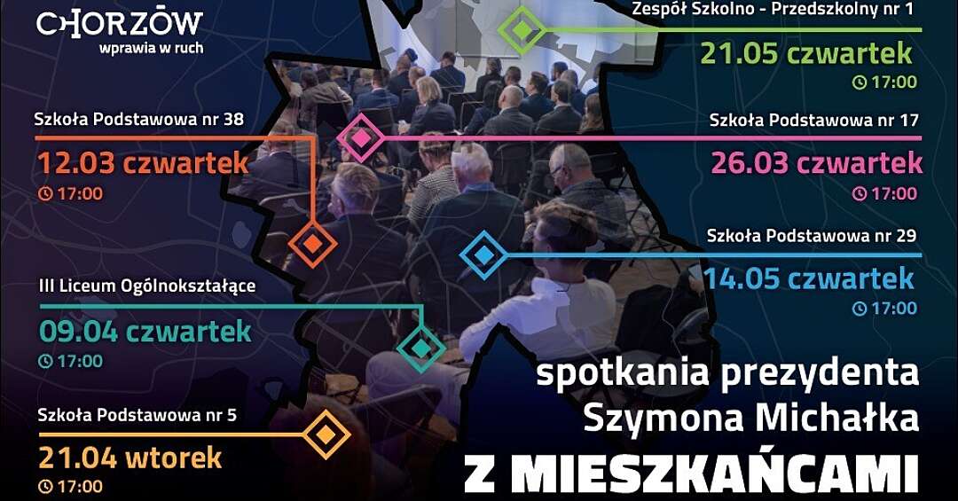 Prezydent Szymon Michałek kontynuuje spotkania z mieszkańcami Chorzowa