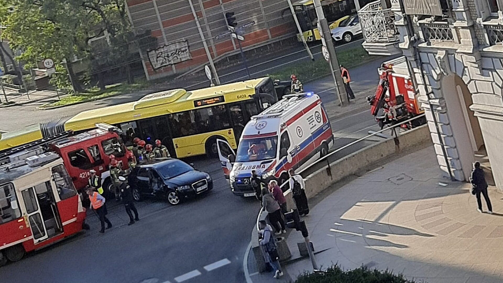 Chorzow kolizja tramwaj Chorzow kolizja tramwaj